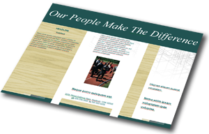 Calgary business-to-business (B2B) marketing versus consumer marketing brochure example