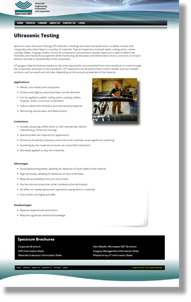 Calgary business-to-business (B2B) website design and development, website copywriting, website image, website text, website testimonials example